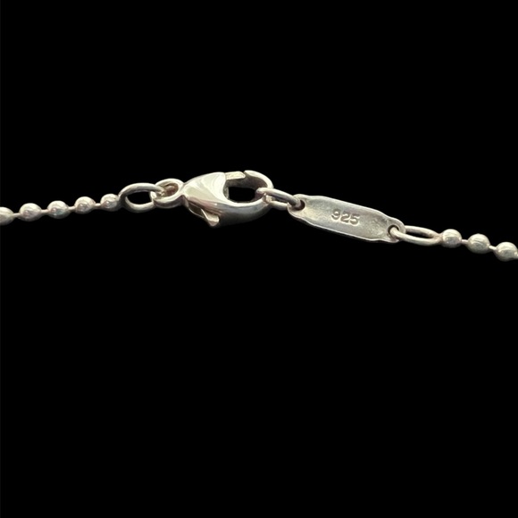 Tiffany & Co. • Sterling Silver Graduated Bead Ball Drop Pendant 16” Necklace - Picture 5 of 6